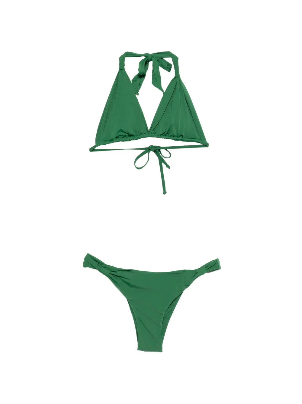 Lenny Niemeyer halterneck triangle bikini - Verde