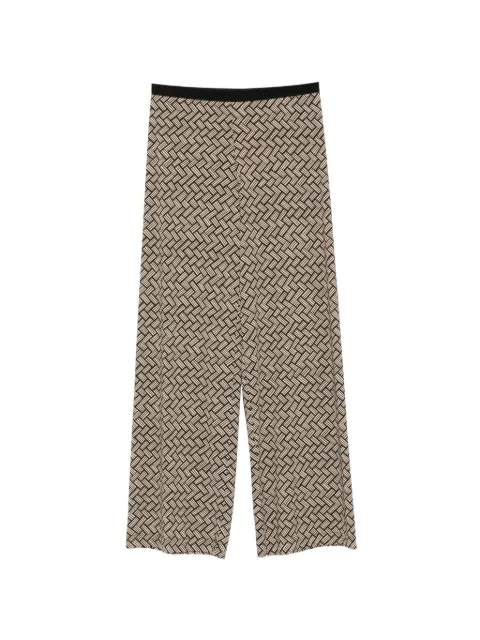 Siyu Tallis Sense geometric-print wide-leg trousers