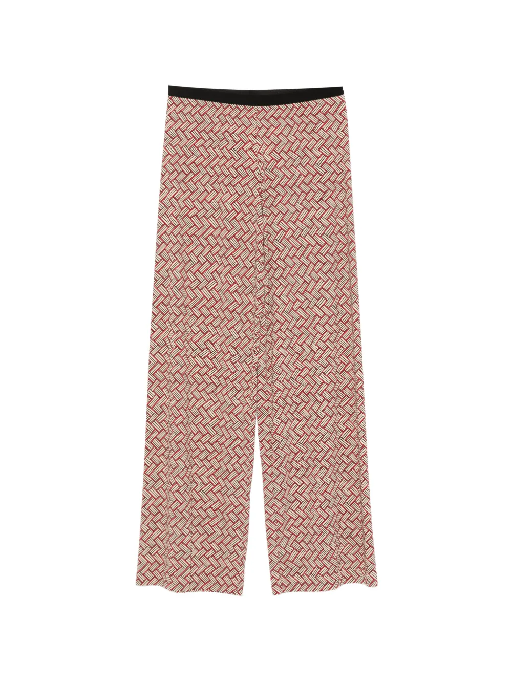 Siyu Tallis geometric-print trousers - Rosso