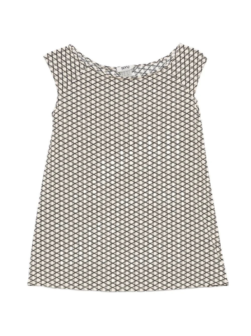 Siyu geometric-pattern blouse - Toni neutri