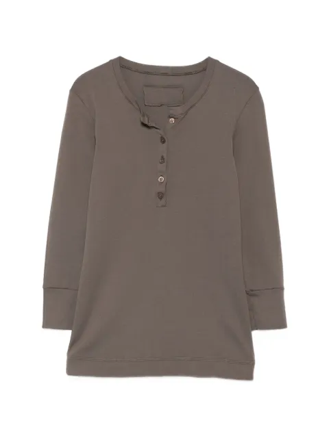 Private 0204 buttoned Henley T-shirt
