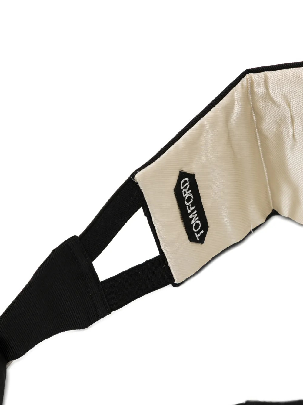 TOM FORD Geplooide cummerband Zwart