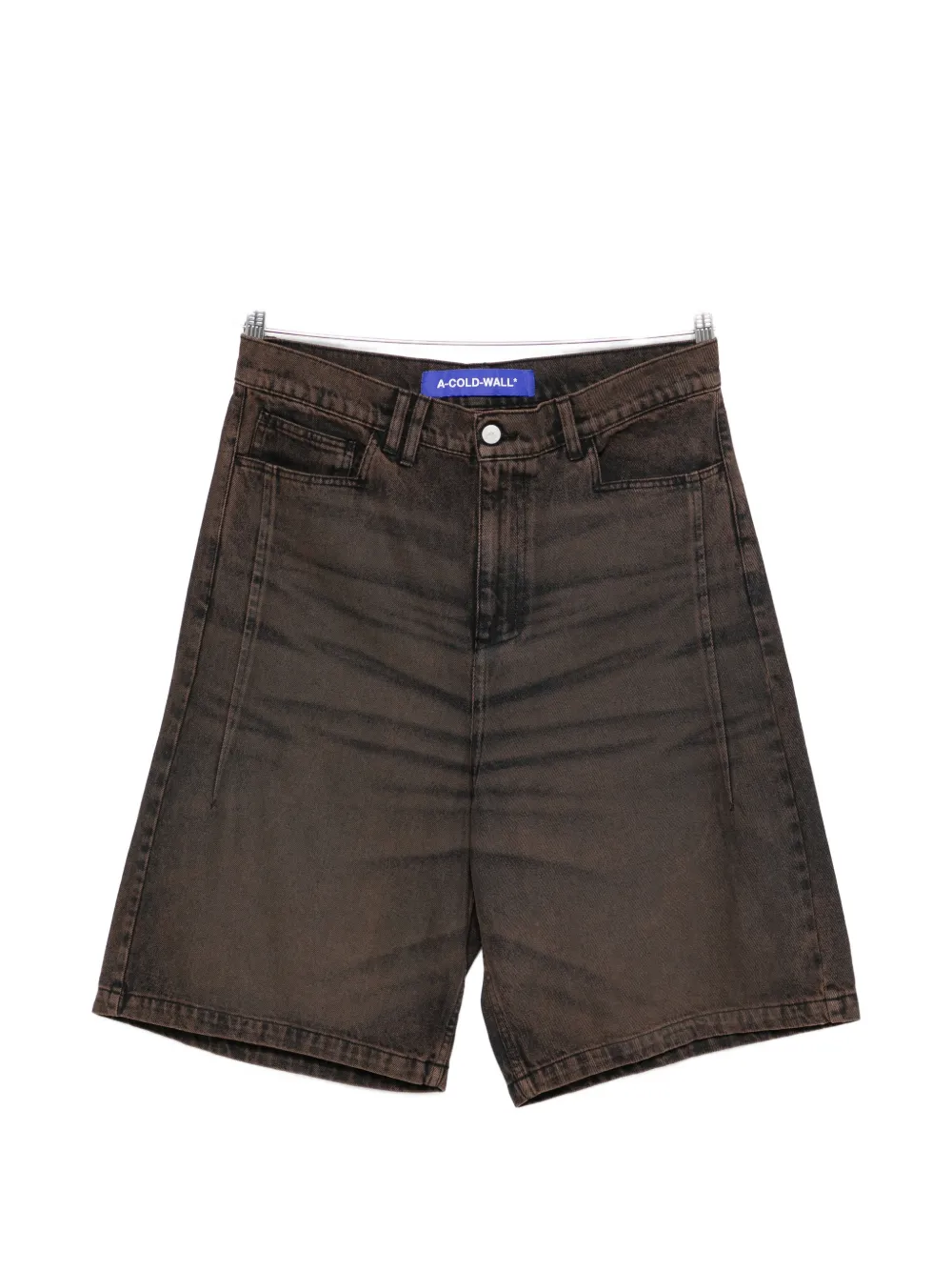 A-COLD-WALL* Cromer dyed panelled shorts - Braun