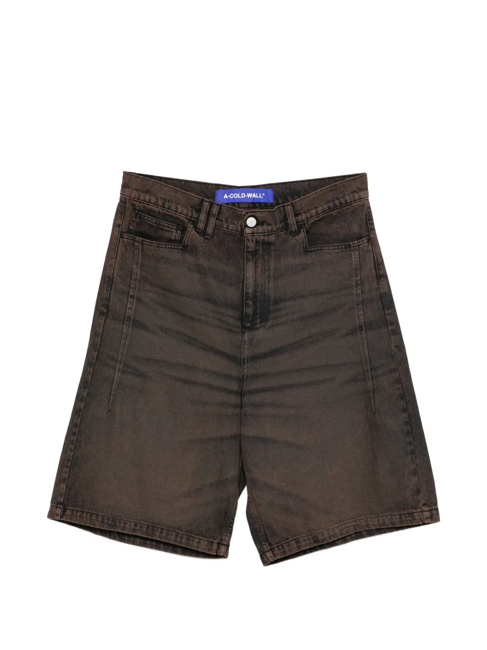 A-COLD-WALL* Cromer dyed panelled shorts - Marrone
