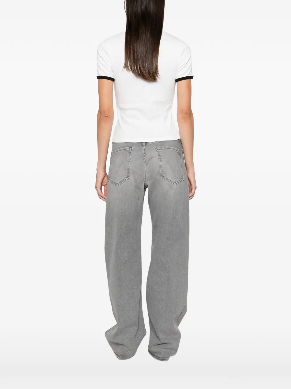 Courrèges T-shirt met geborduurd logo Wit