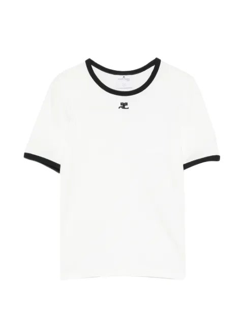 Courrèges logo-embroidered T-shirt