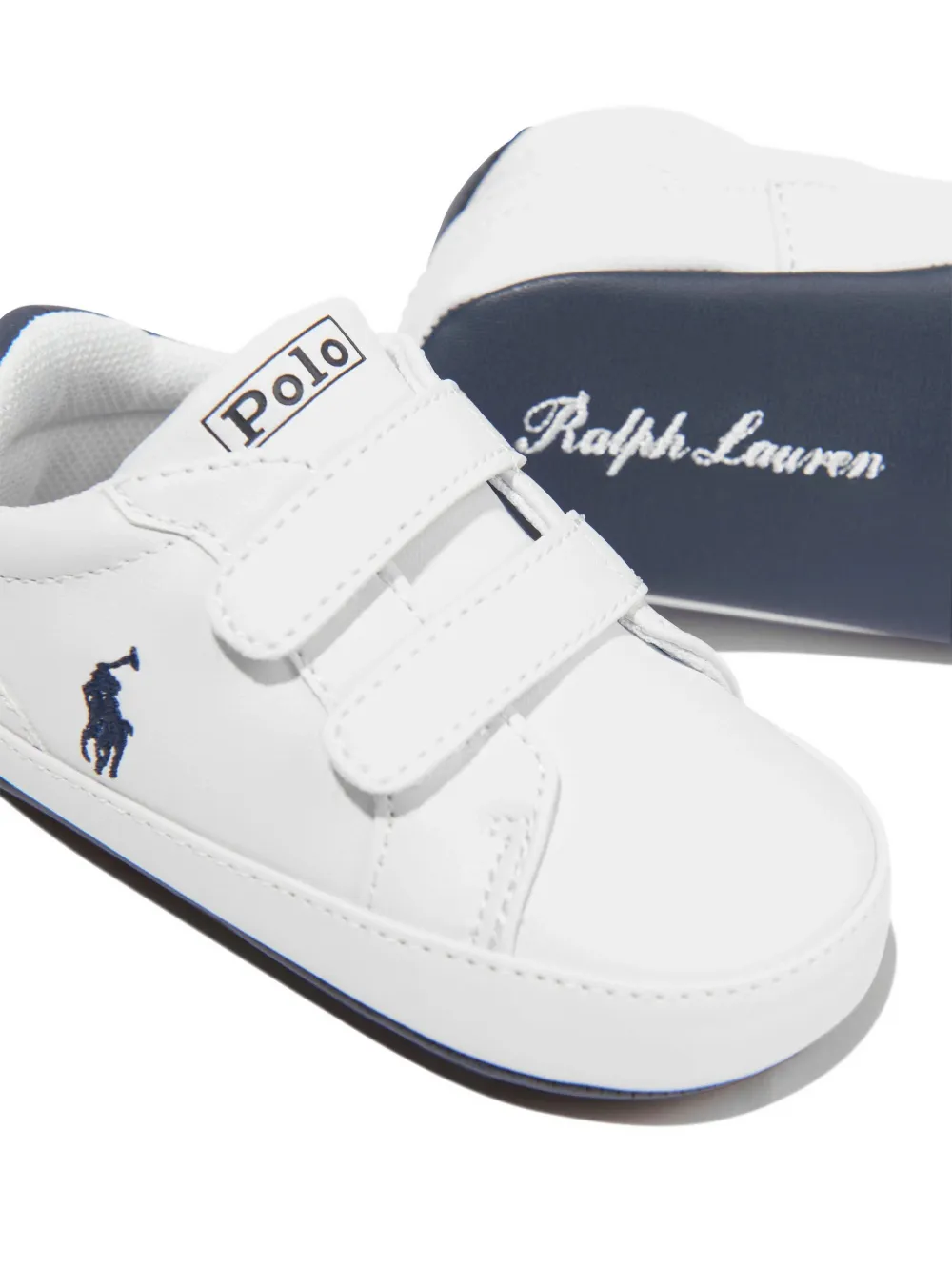POLO RALPH LAUREN KIDS EZ Heritage Court sneakers Wit