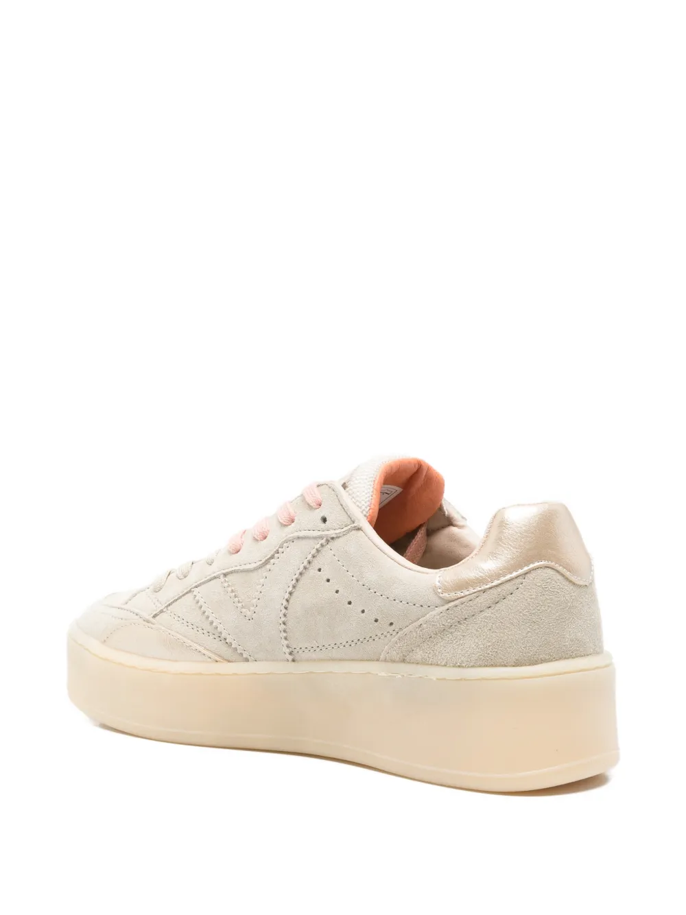 Victoria Turin sneakers met plateauzool Beige