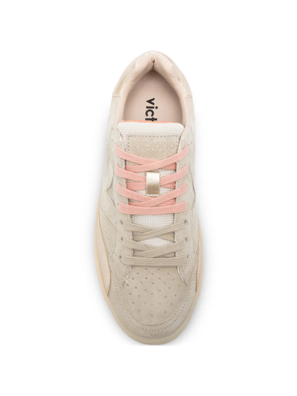 Victoria Turin sneakers met plateauzool Beige