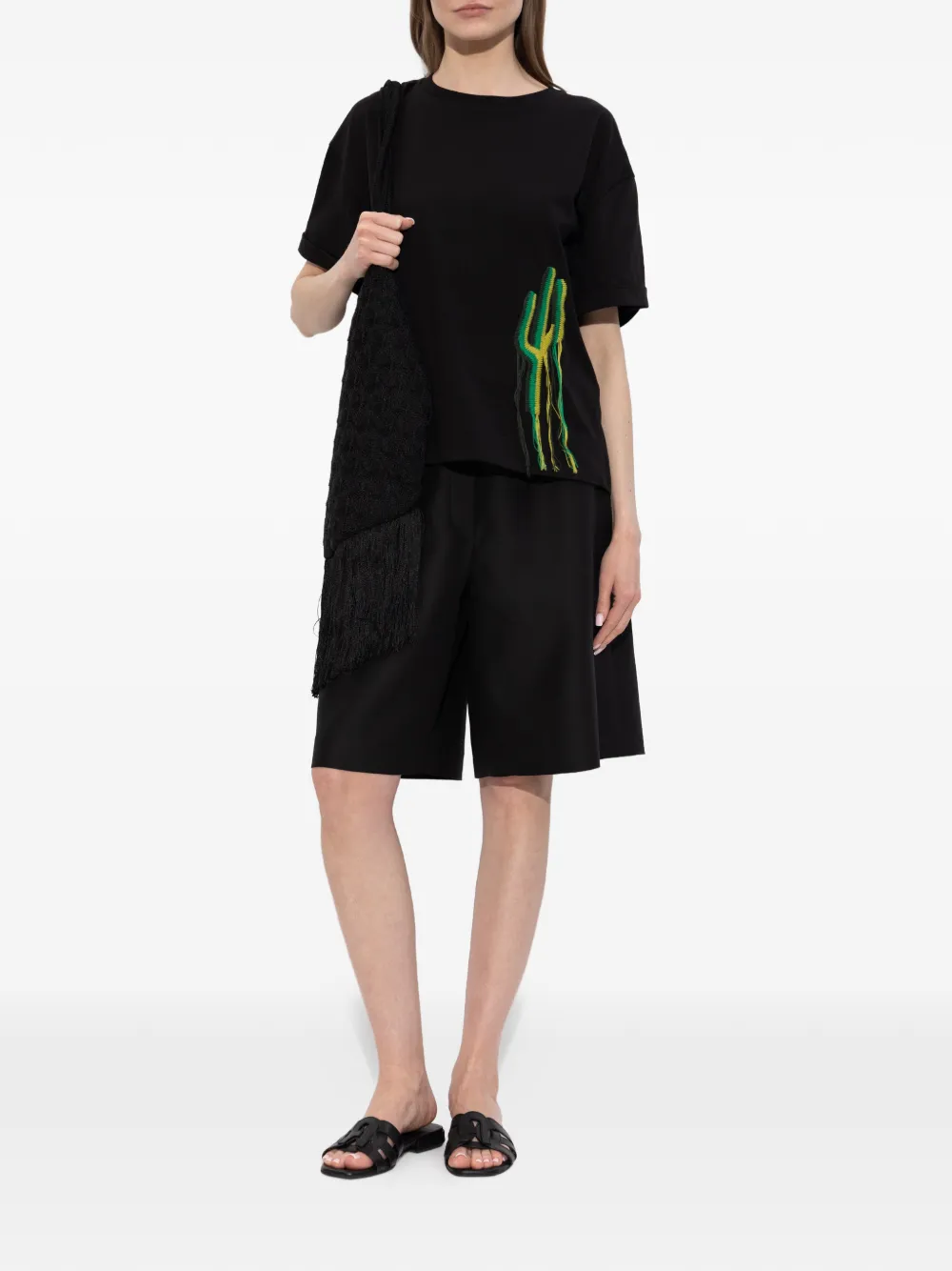 Akep embroidered-detail cotton T-shirt | T-Shirts & Jersey Shirts