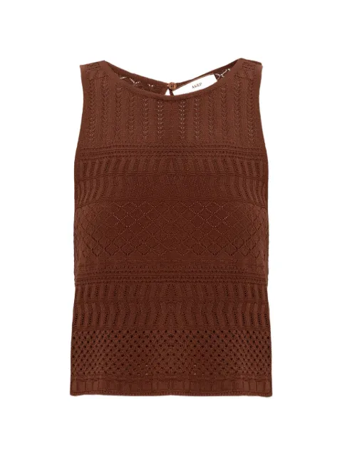 Akep open-knit sleeveless top