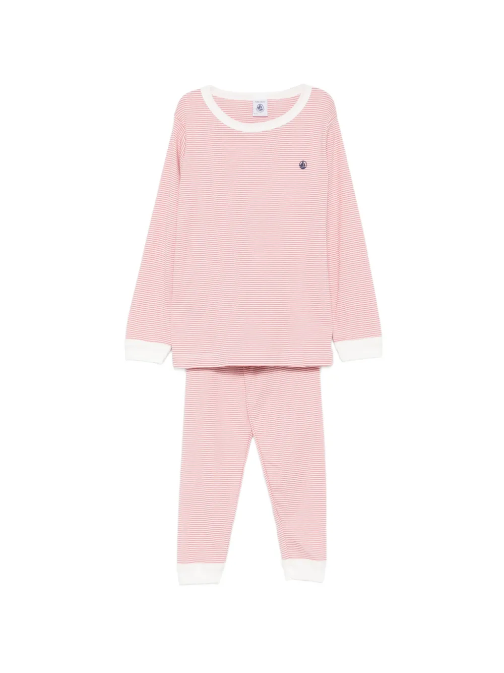 Petit Bateau heart-print pajama (set of four) - Rosa