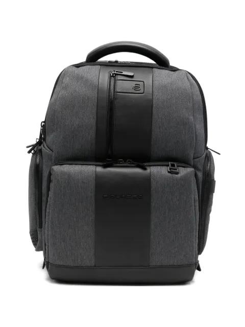 PIQUADRO zip-up  leather backpack
