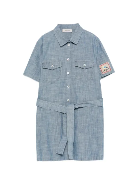 Golden Goose Kids flap-pockets belted dress