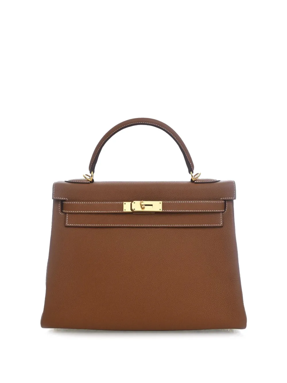 Hermès Pre-Owned 2017 Togo Kelly II Retourne 32 satchel - Marrone