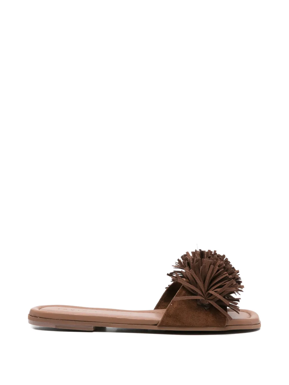 Inuikii Fringes Flower suede sandals - Brown