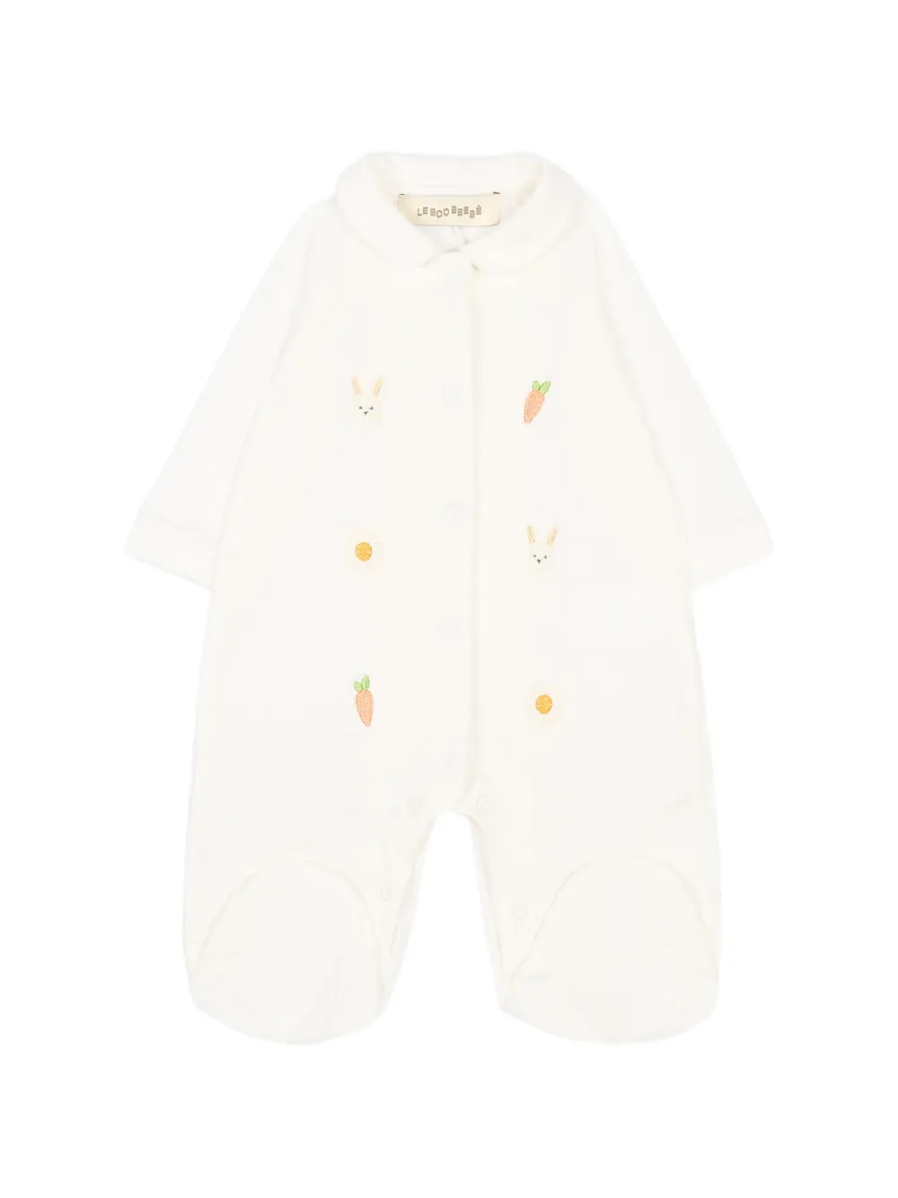 Le Boo Beebè embroidered babywear - Nude