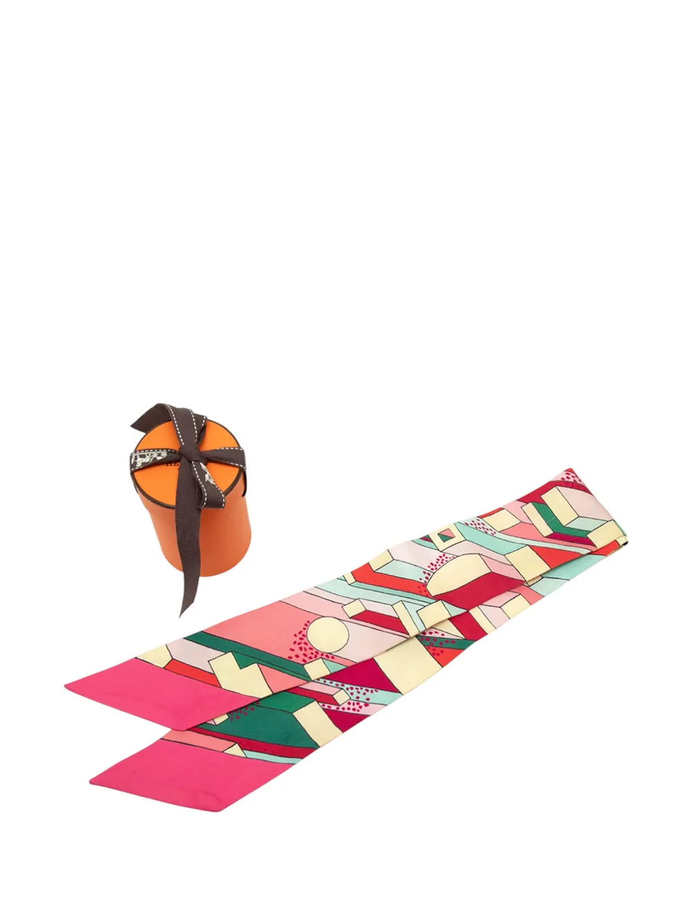 Hermès Pre-Owned 1990-2026 On A Summer Day シルク ツイリー