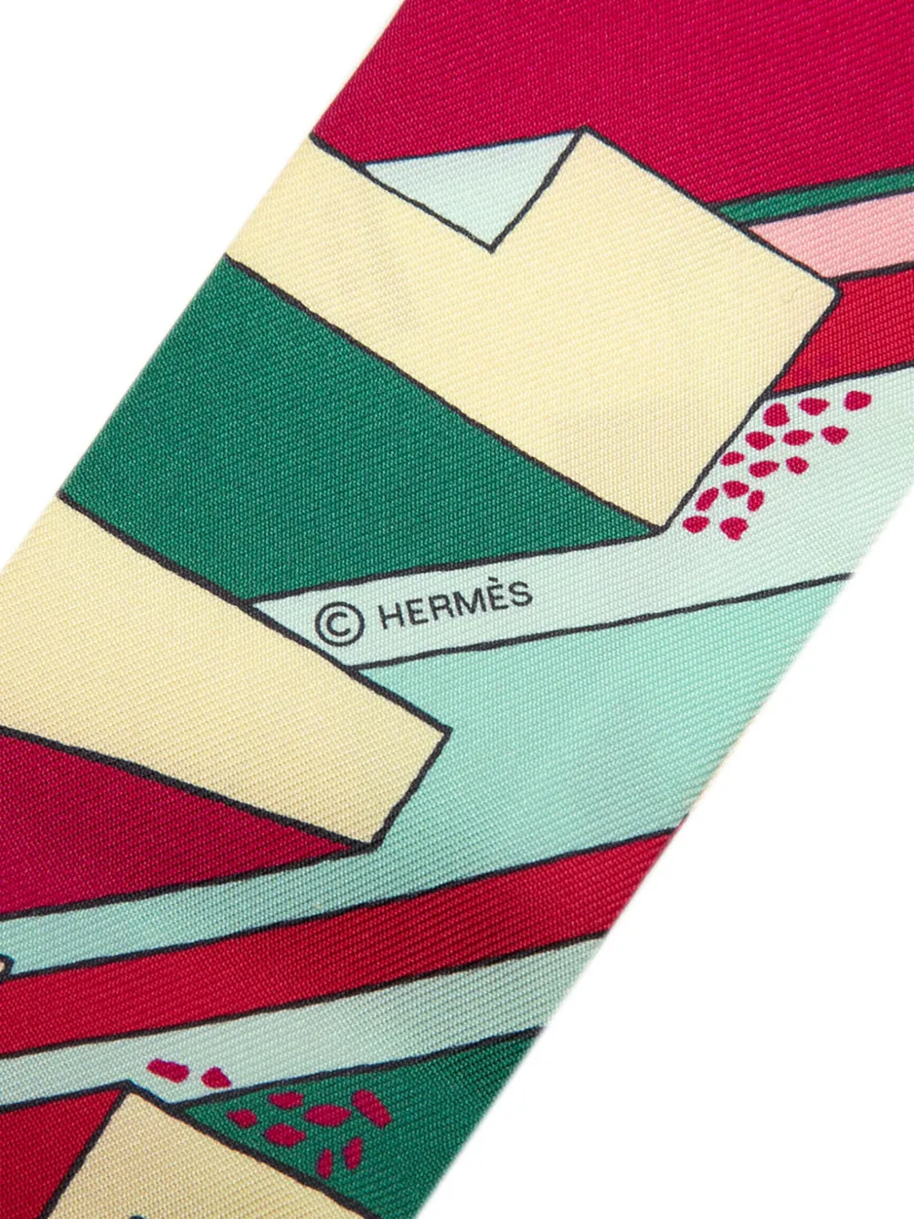 Hermès Pre-Owned 1990-2026 On A Summer Day シルク ツイリー
