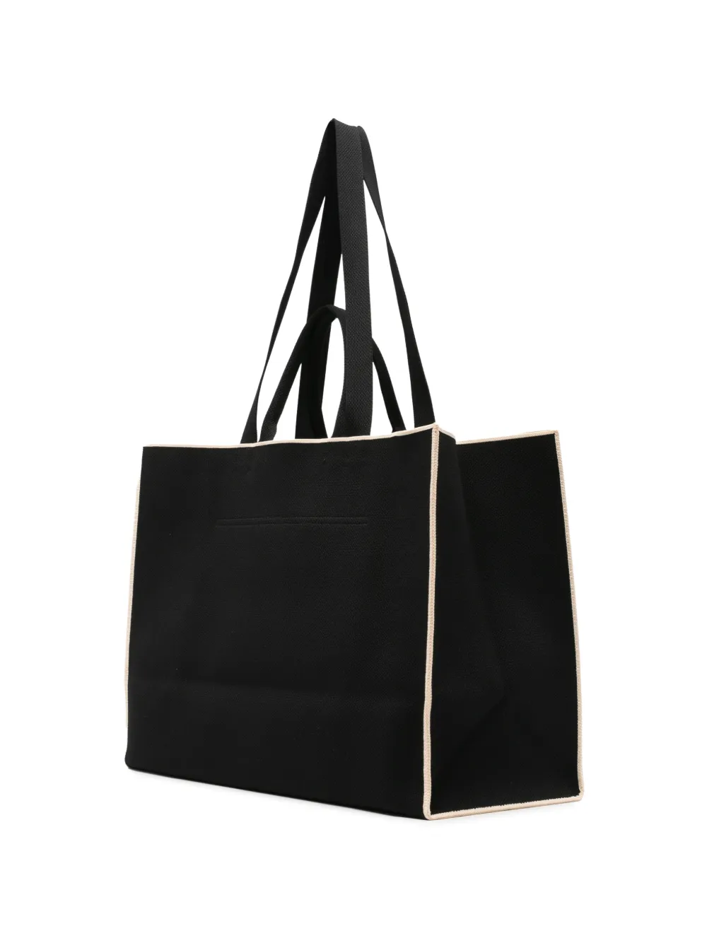 Patrizia Pepe Shopper met gingham ruit Zwart
