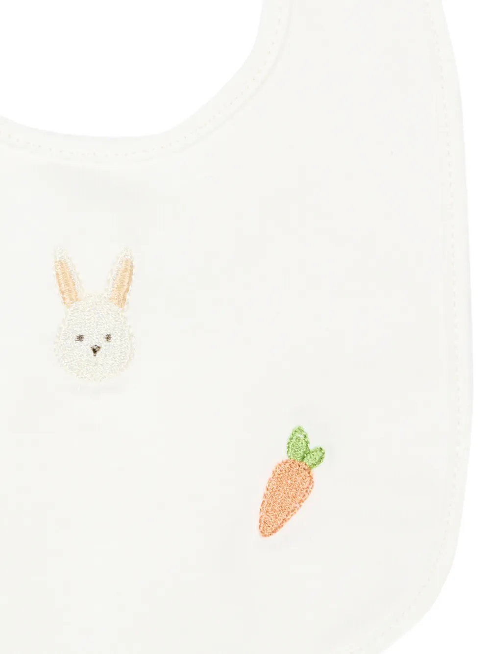  Le Boo Beebè Embroidered Bib - Neutrals 