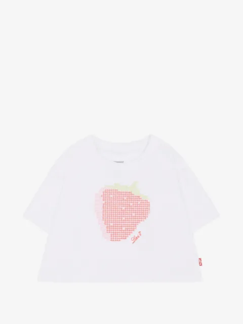 Levi's Kids playera manga corta con fresas