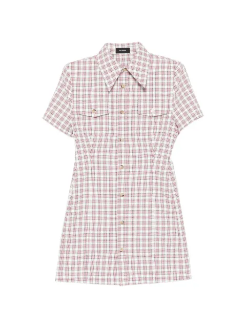 Willy Chavarria picnic-plaid pocket mini dress