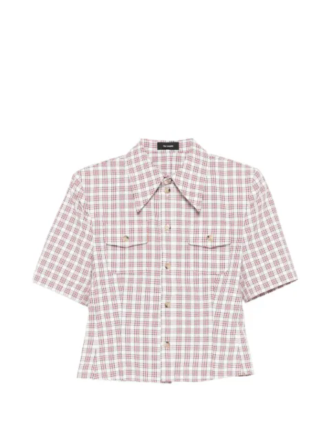 Willy Chavarria camisa con bolsillo y motivo de cuadros