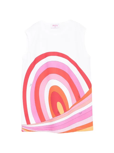 PUCCI Junior graphic-print sleeveless top