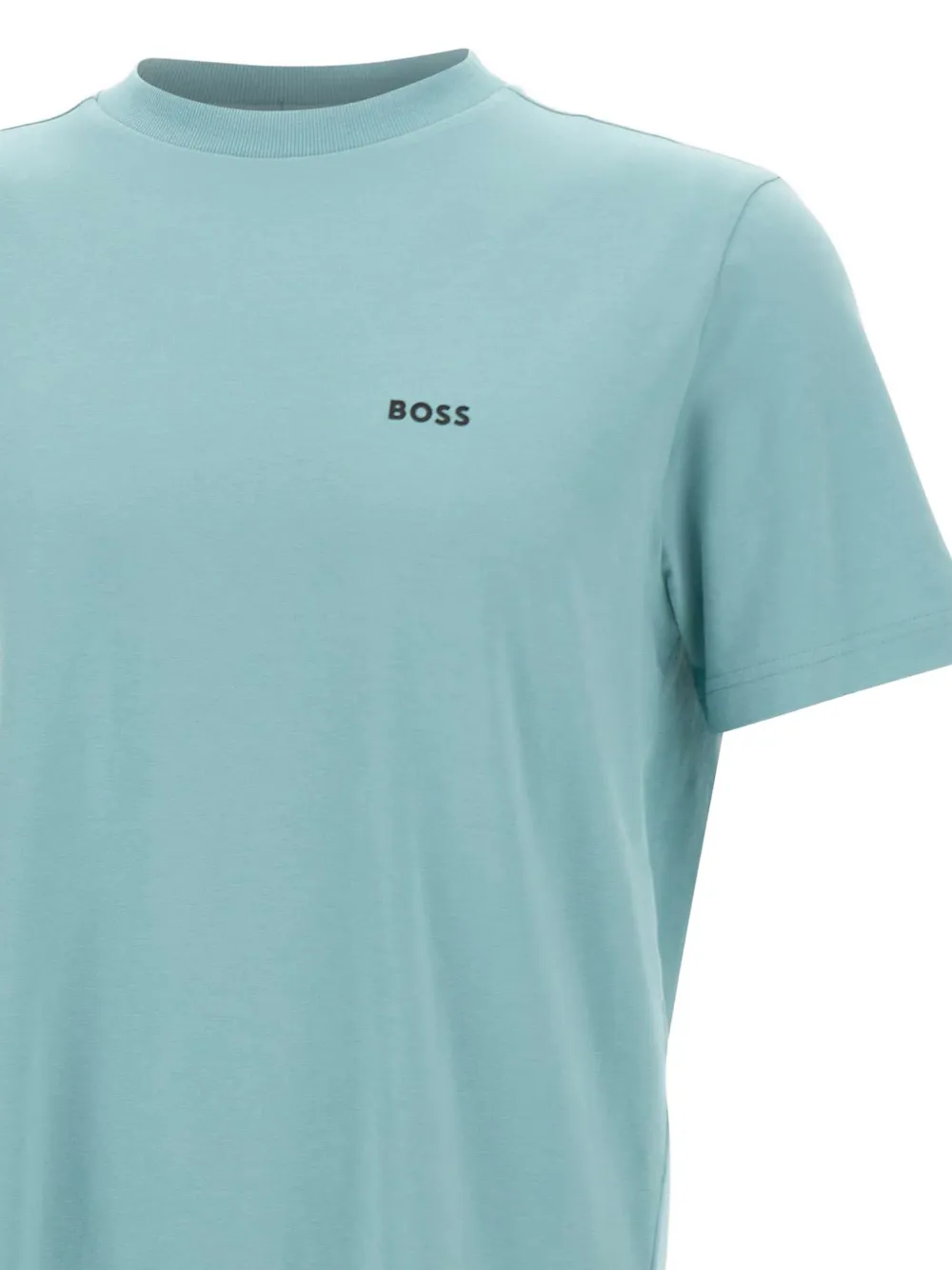 BOSS T-shirt met logoprint Blauw
