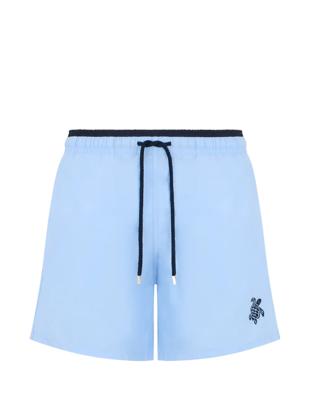 Vilebrequin drawstring embroidered swim shorts - Blu