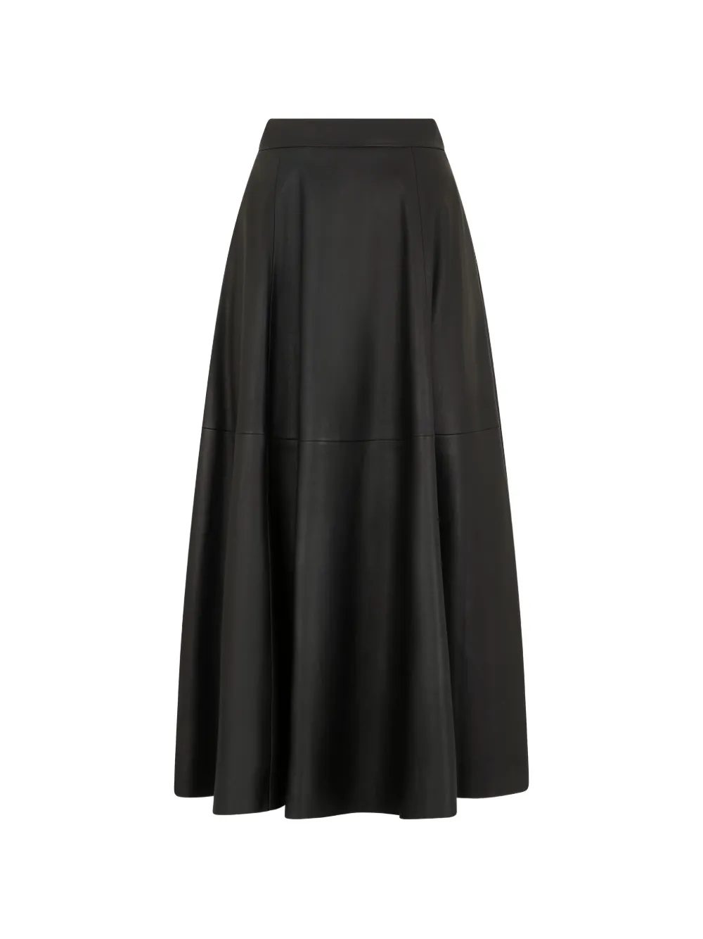 Raquel Diniz panelled leather maxi skirt - Schwarz