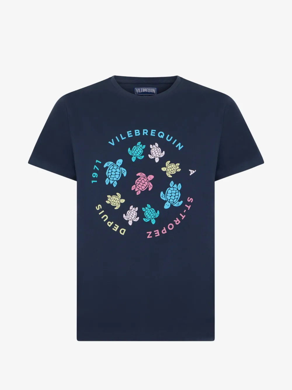 Vilebrequin turtle-graphic T-shirt | Blue | Image 1