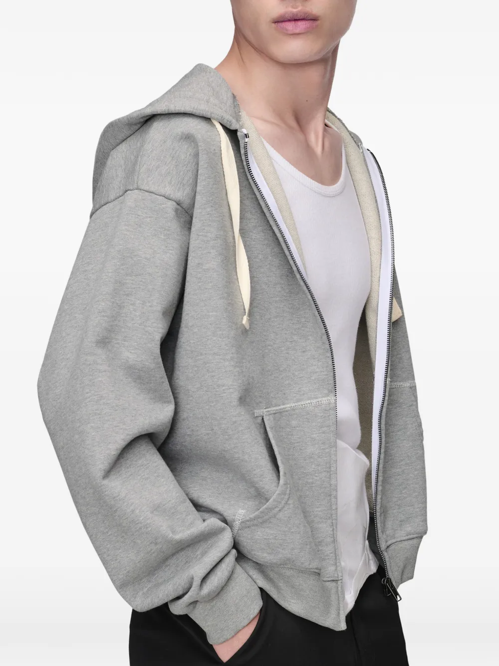 Maison Margiela Sweater met capuchon Grijs