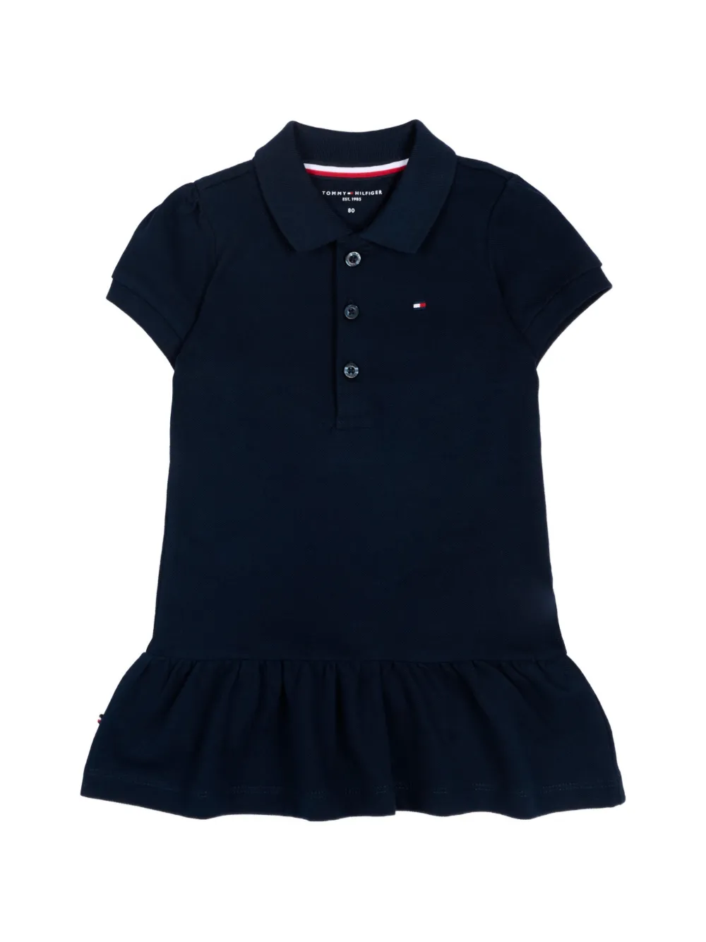 Tommy Hilfiger Junior short-sleeve ruffled dress - Blu
