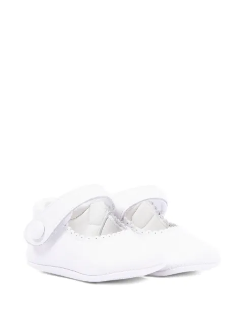 Pisamonas scallop trim strap ballerinas