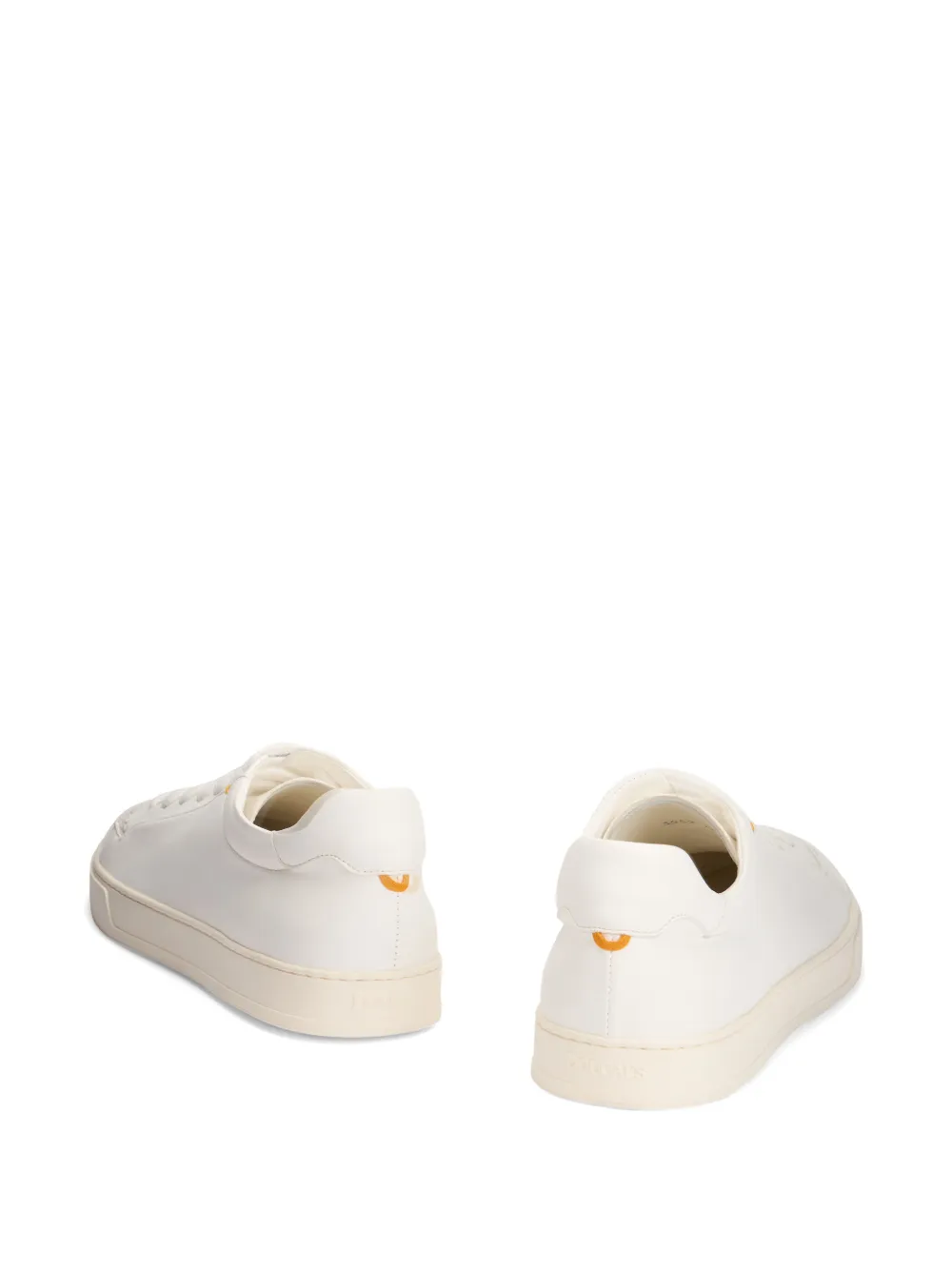 Doucal's lace-up leather sneakers Wit