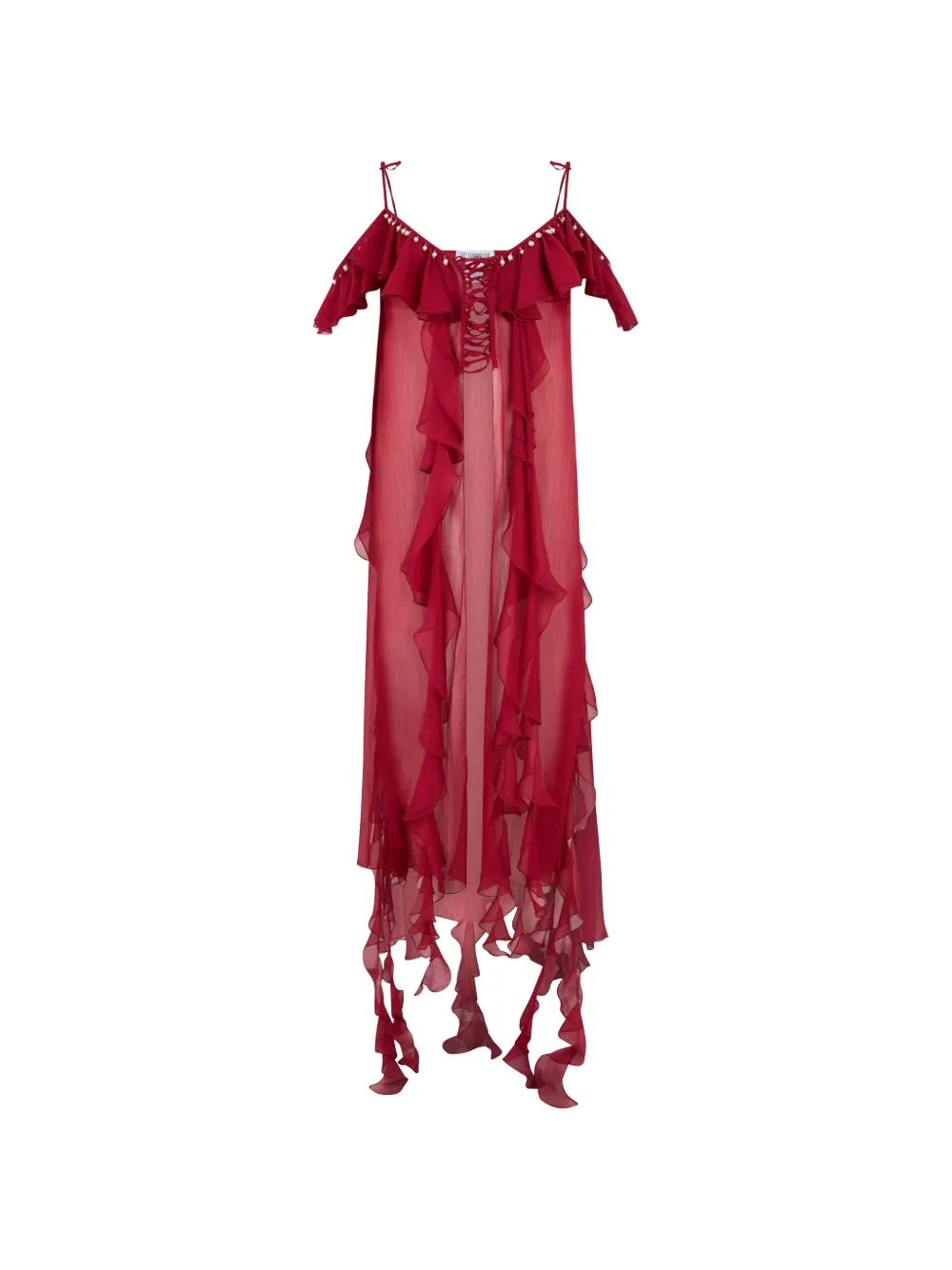 Les Filles d'Eva ruffled top - Rot