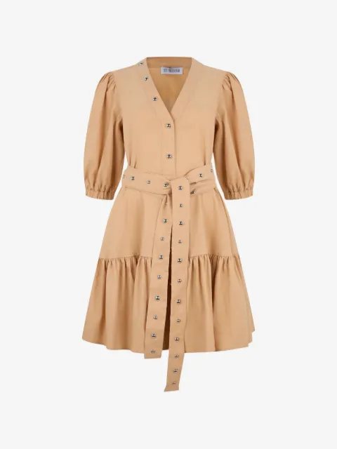 Les Filles d'Eva stud-detail tiered dress