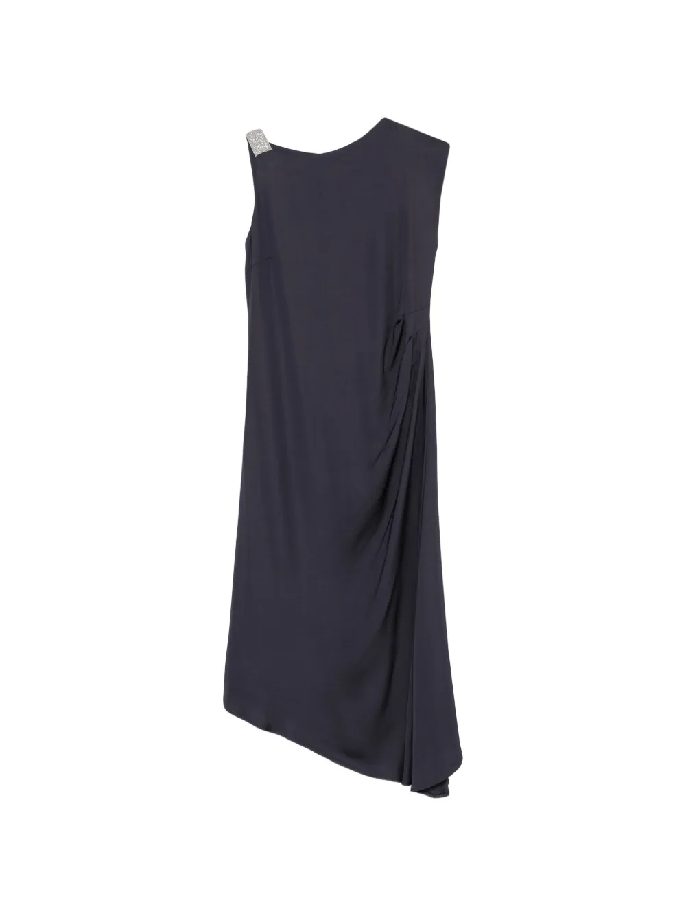 Peserico embellished draped dress - Blu
