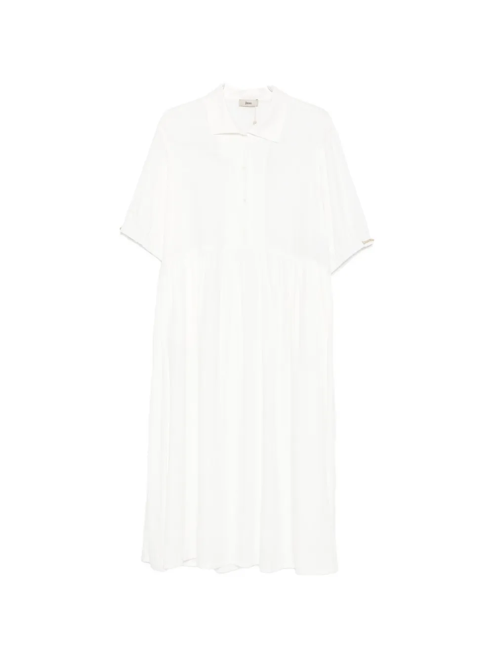 Herno buttoned midi dress - Toni neutri