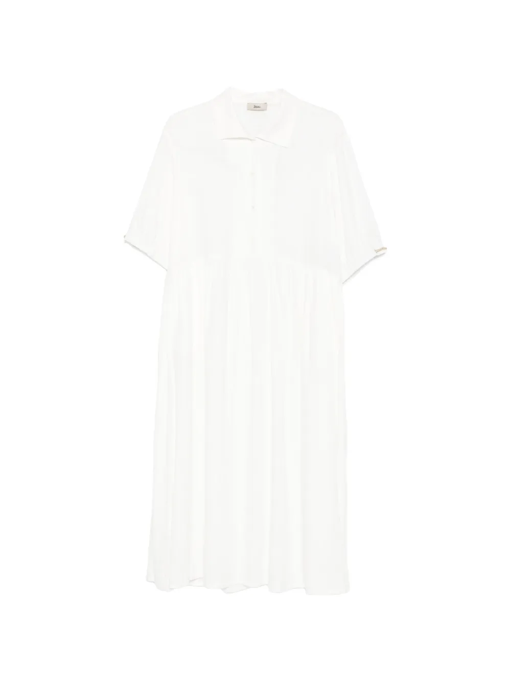 Herno buttoned midi dress - Toni neutri