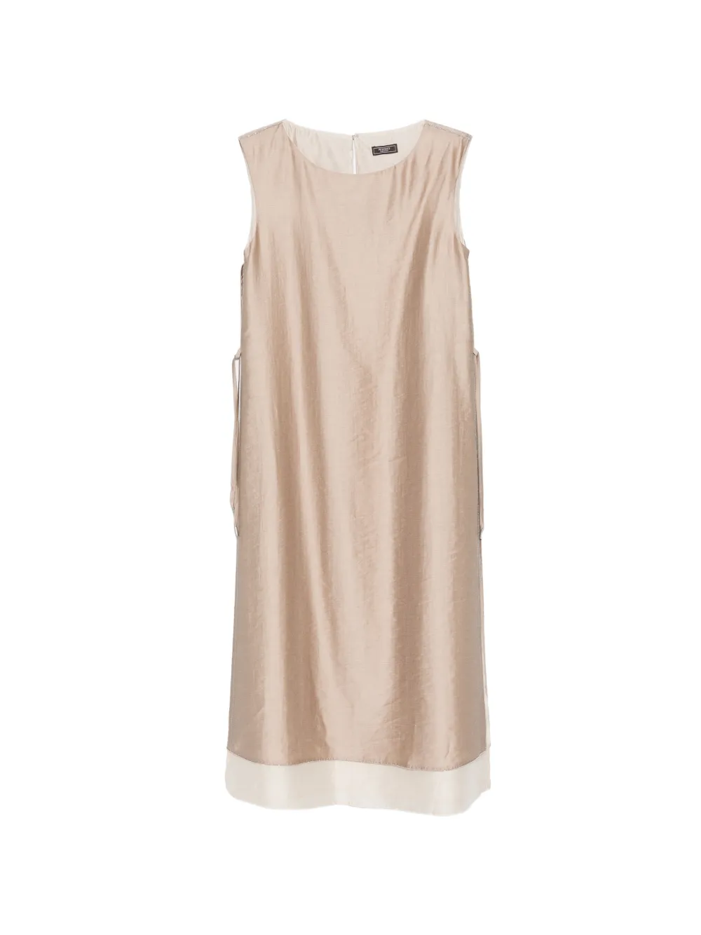 Peserico sleeveless midi dress - Toni neutri