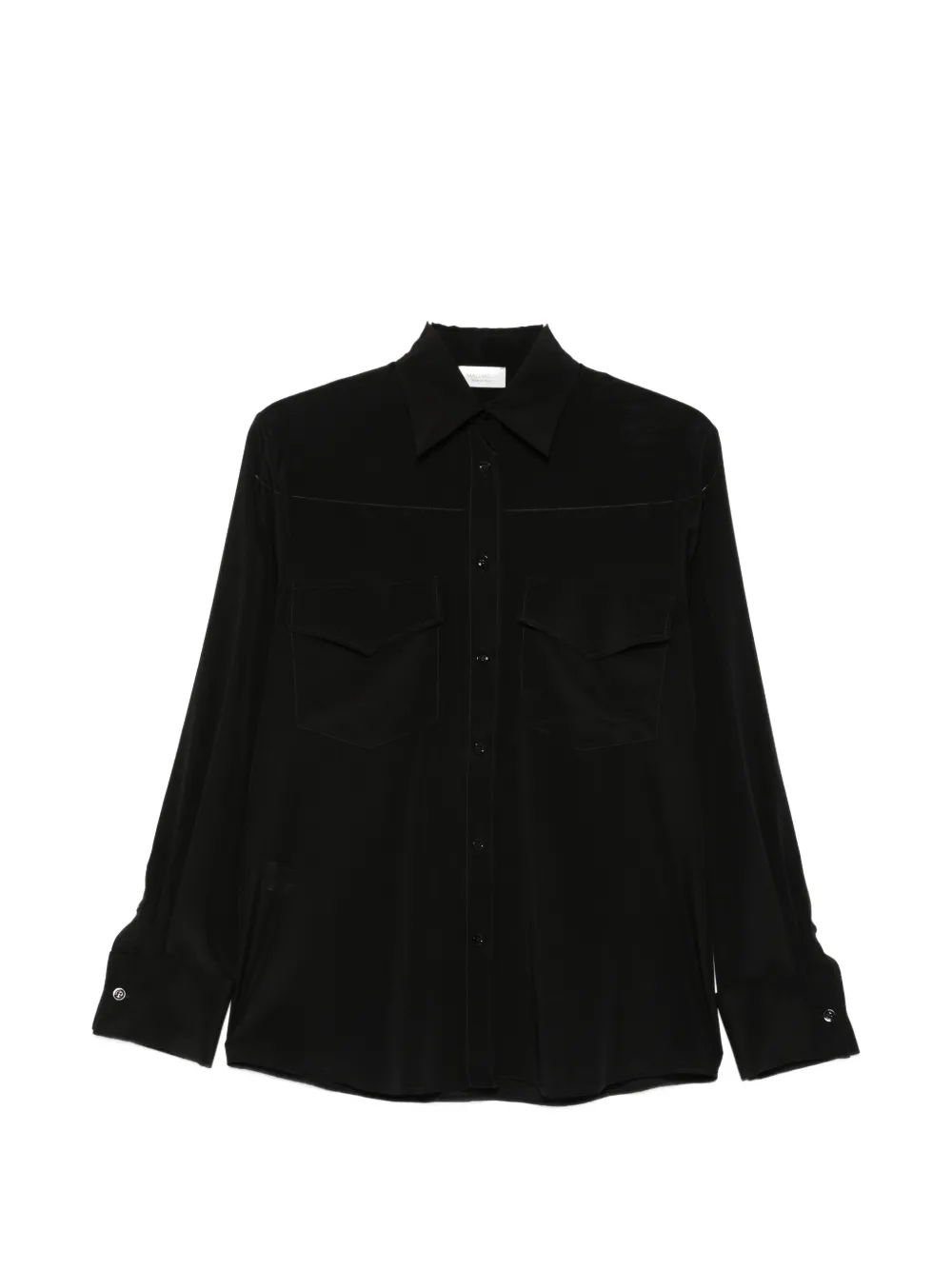 Mazzarelli patch-pocket shirt - Black