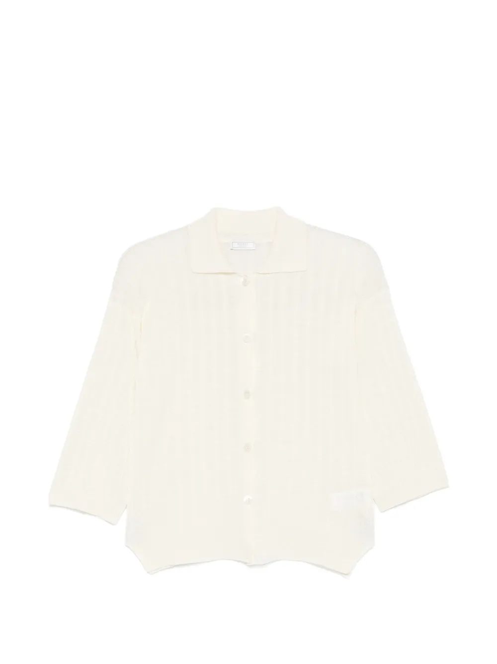 Peserico ribbed-knit cardigan - Toni neutri