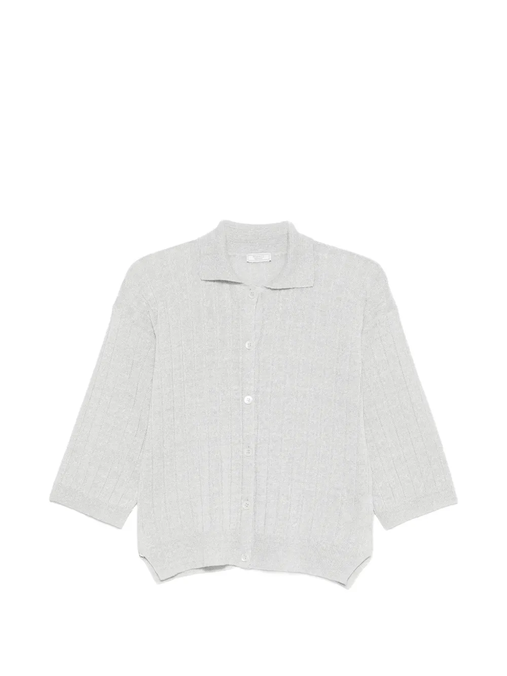 Peserico ribbed-knit cardigan - Grigio