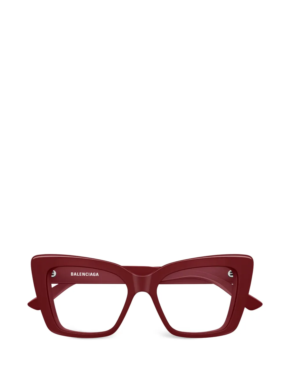 Balenciaga Eyewear geometric-frame glasses - Rosso