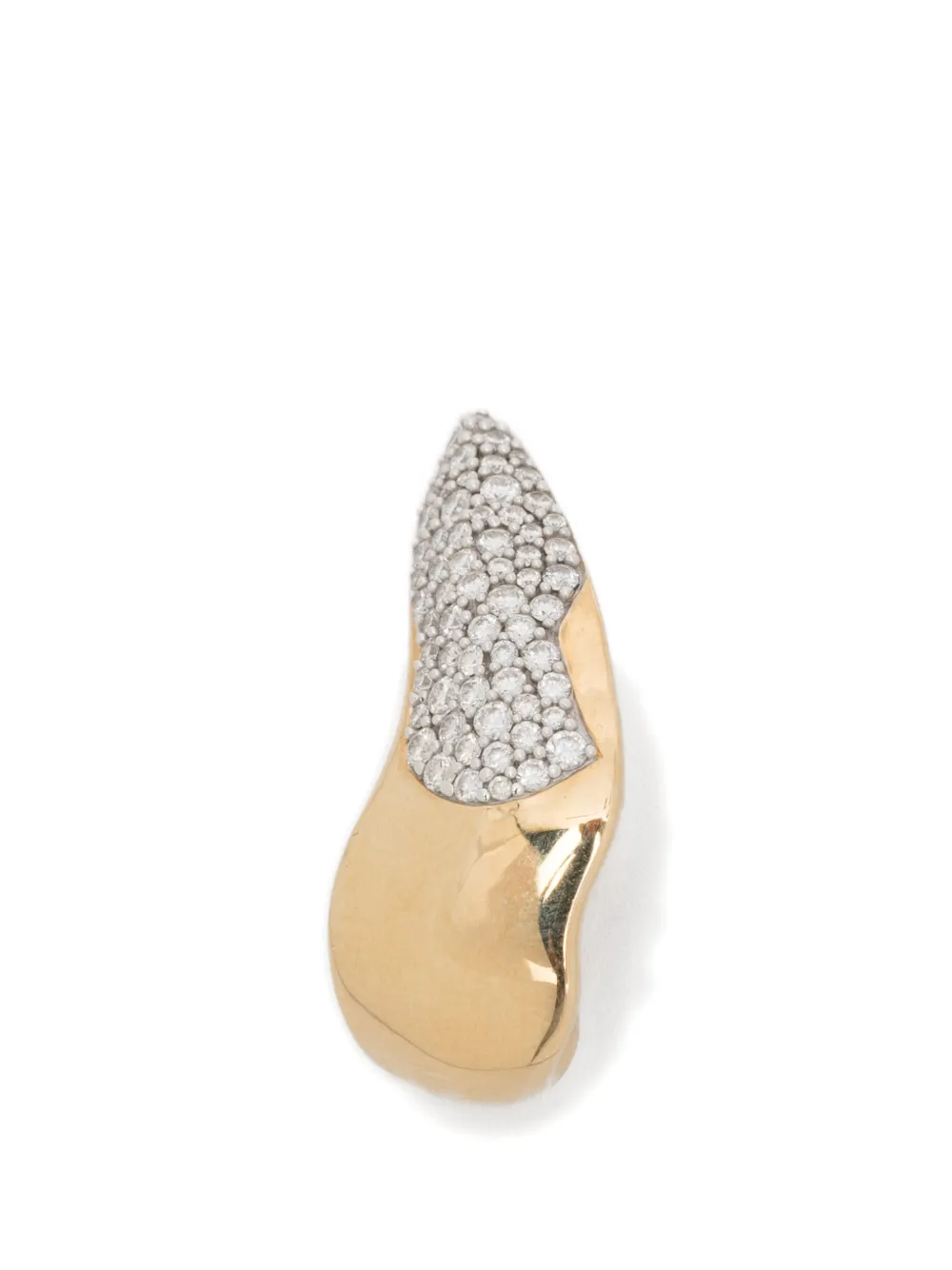 Rainbow K large shark diamond earring - Oro