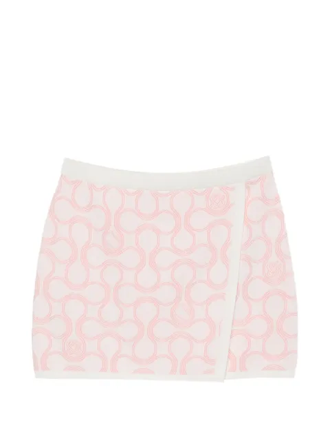 Casablanca geometric print wrap skirt