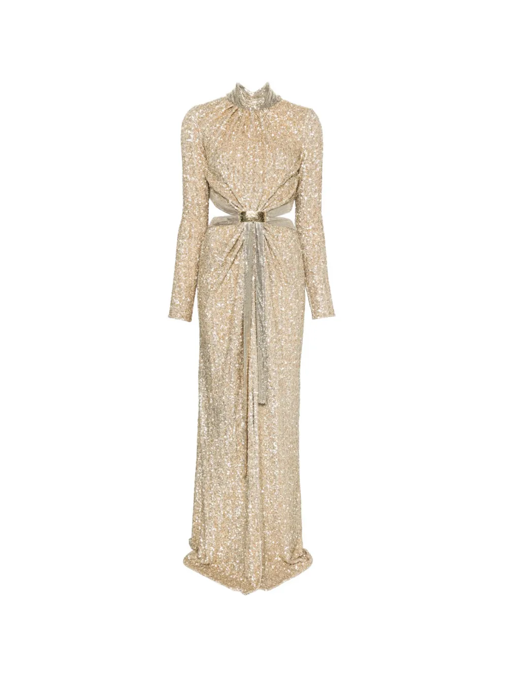 Rabanne sequin-embellished maxi dress - Oro